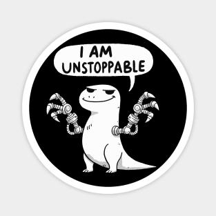 I am Unstoppable Arms T-Rex Dino Magnet